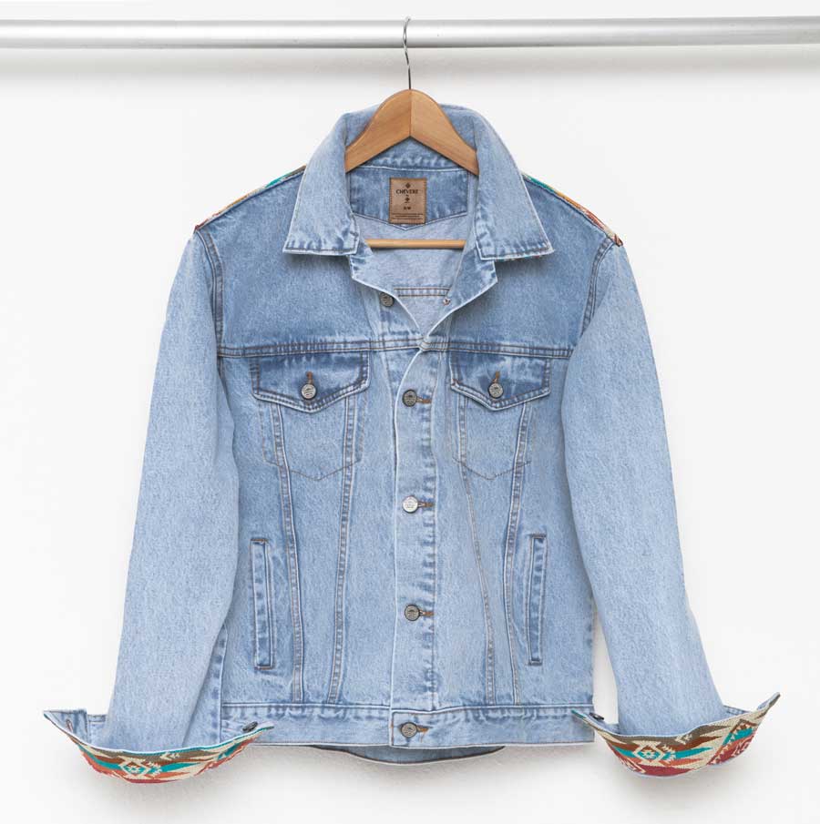 Ethno Jeansjacke für Damen und Herren- Ibarra- Echte Handwerkskunst.