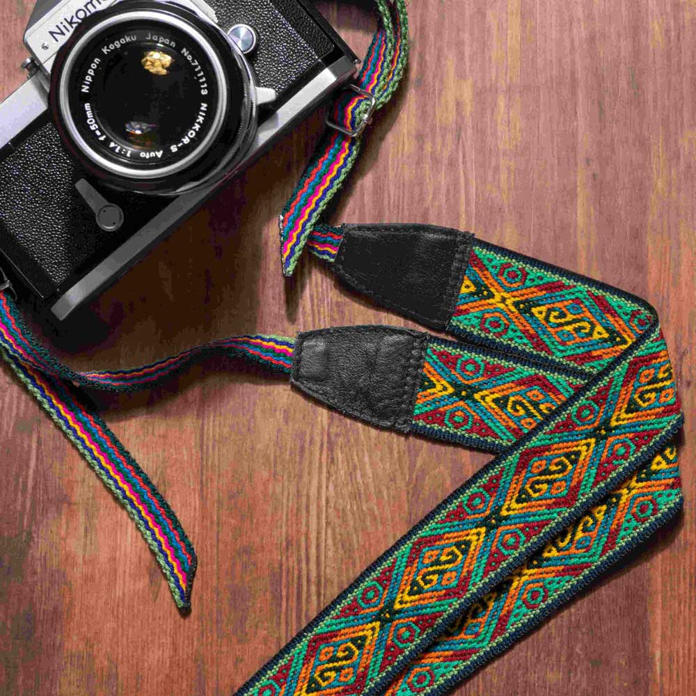 Boho Kameragurte, Ethno Nackengurt für Fotoapparat