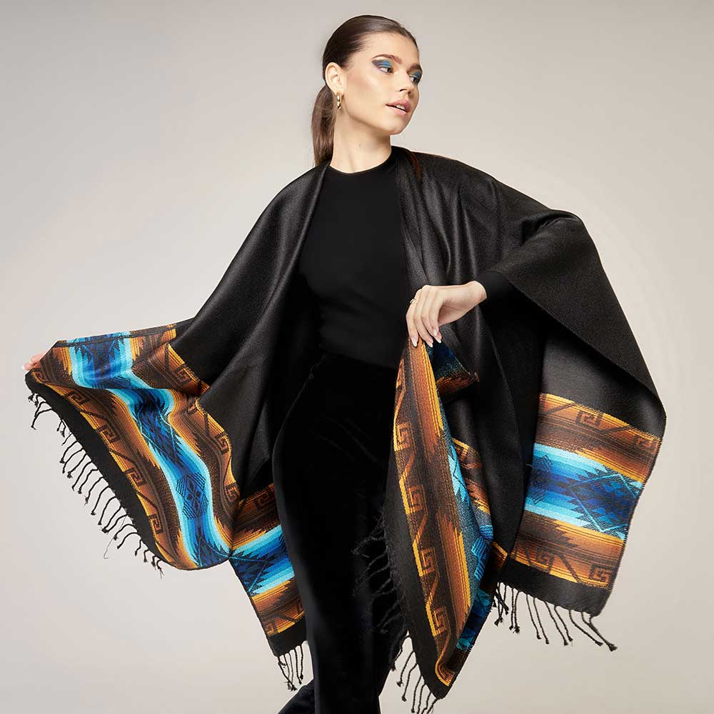 Poncho- Black