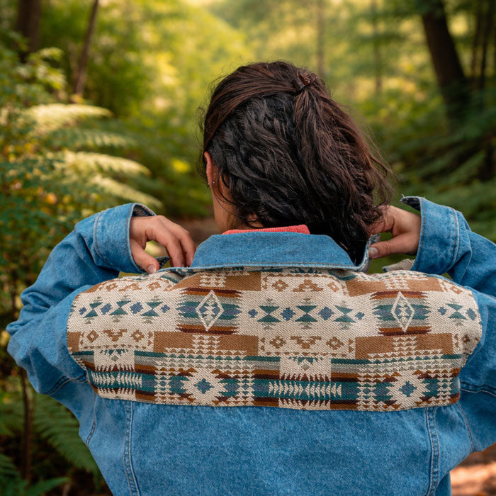 Hippie Jeansjacke, Boho Jeansjacke, Boho Jacke, Unisex Jeansjacke, Country style Jacke