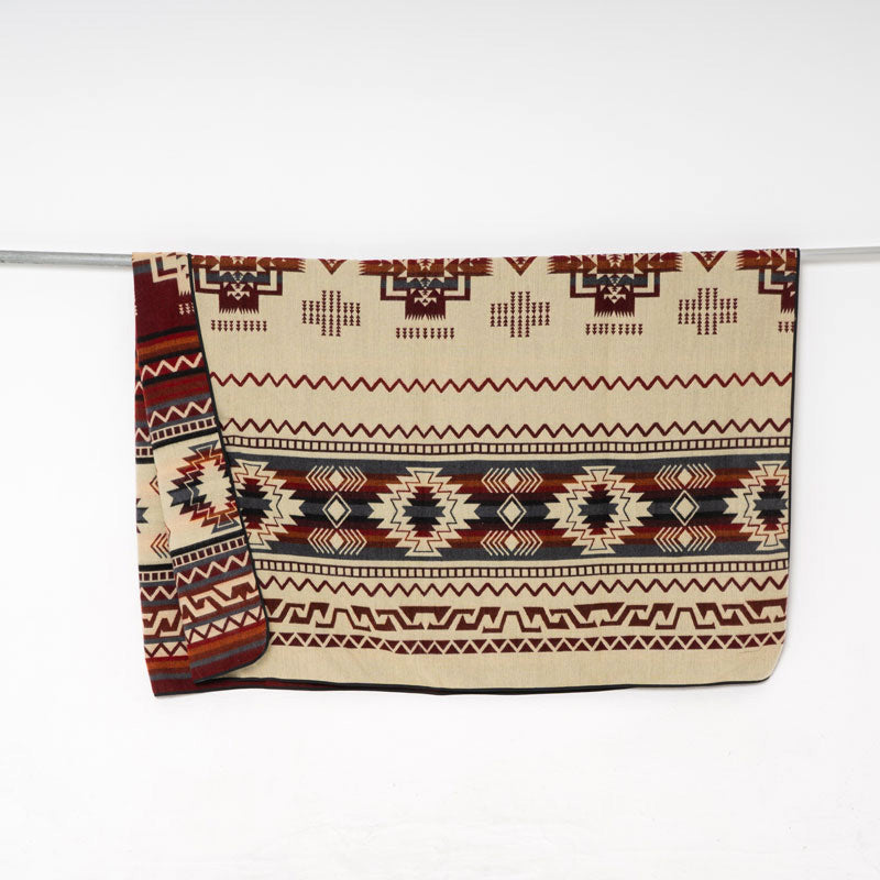 Tagesdecke rot, Hippie-Decke braun, Southwestern-Decke, Navajo-Decke, Kuscheldecke aus Ecuador, Alpakadecke rot