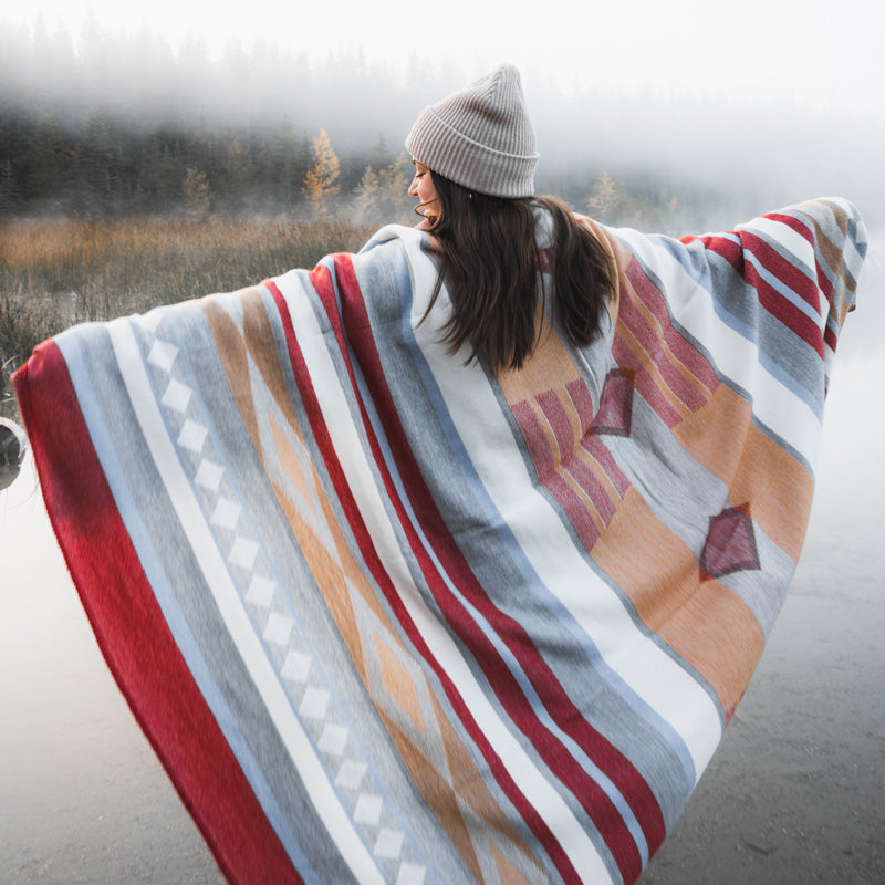wendbare kuscheldecke, schurwolldecke merino, decke für camping, outdoor decke, boho decke, ethno decke, Decke aus Merinowolle, Navajo Wolldecke
