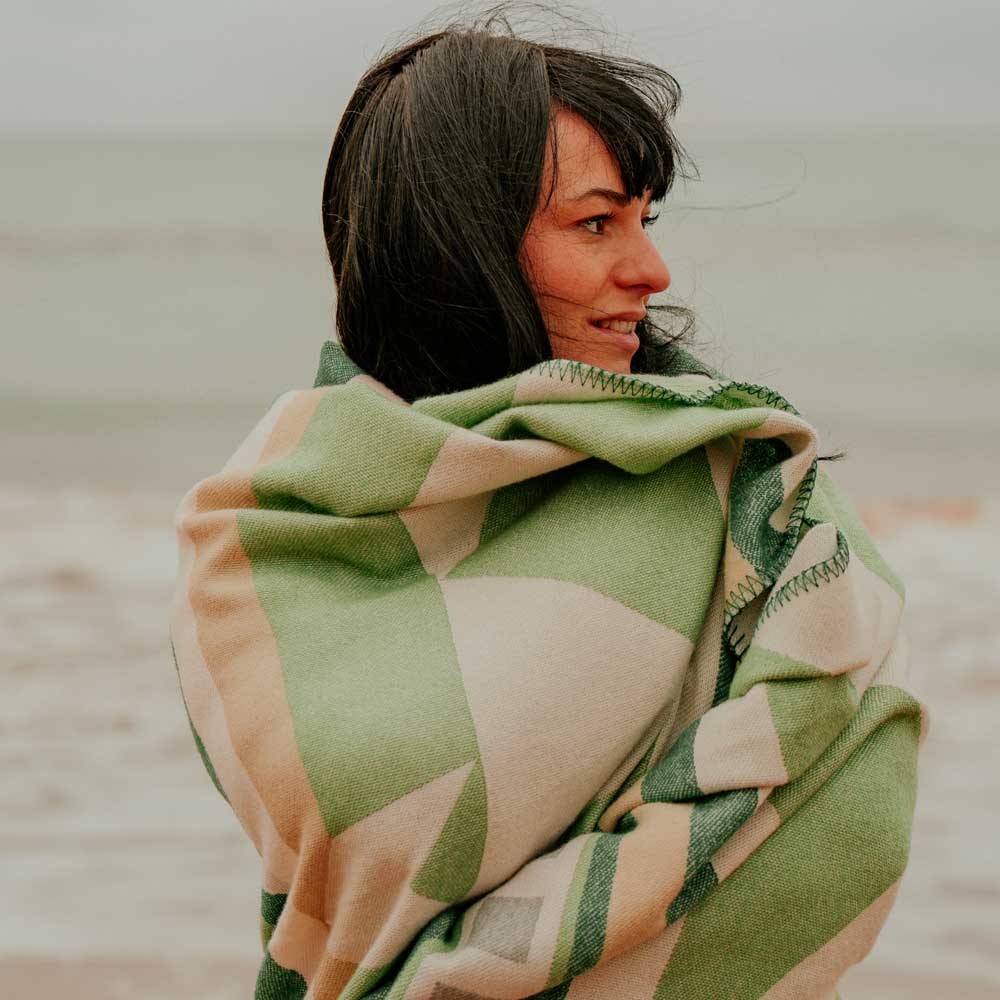 Decke im Ethnostil, Boho-Kuscheldecke, Merino-Wolldecke, Schurwolldecke aus Merino Navajo, Aztek Throw, Handgefertigter Bettüberwurf 